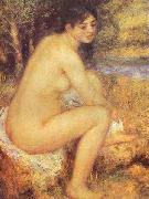 Pierre-Auguste Renoir Seating Girl, oil painting reproduction